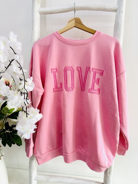 cooler Sweater "pink LOVE"