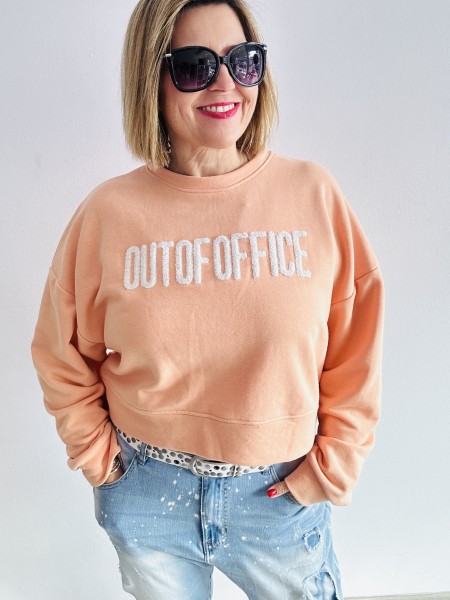kurzer Sweater "out of office"
