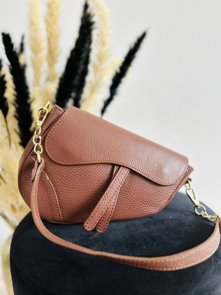 Handtasche "saddle bag" brown